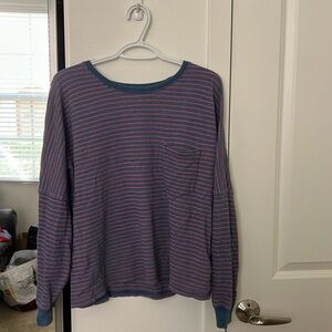 Madewell striped longsleeve w/ pocket